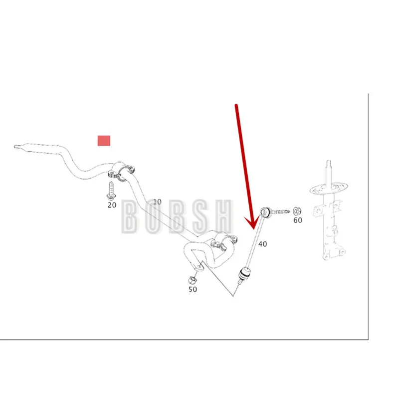 Автомобильный передний стабилизатор шаровая Головка скручивающийся стержень