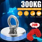 Супермощный неодимовый магнит, диаметр 300 кг, диаметр 75 мм, для поиска рыболовных приманок в Глубоководье, держатель для рыболовных магнитов, вытяжной монтажный прибор с кольцом и окуляром