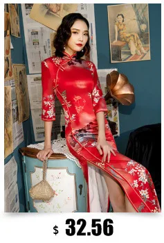 Китайские платья Ципао Cheongsam из хлопка и льна Mujer Vestidos размера плюс для женщин короткие 3XL 4XL 5XL летние Новое поступление