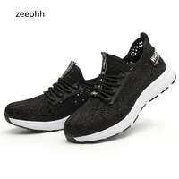 new unisex super light safety shoes men boots breath labor male anti smash puncture work footwear steel cap protective sneakers