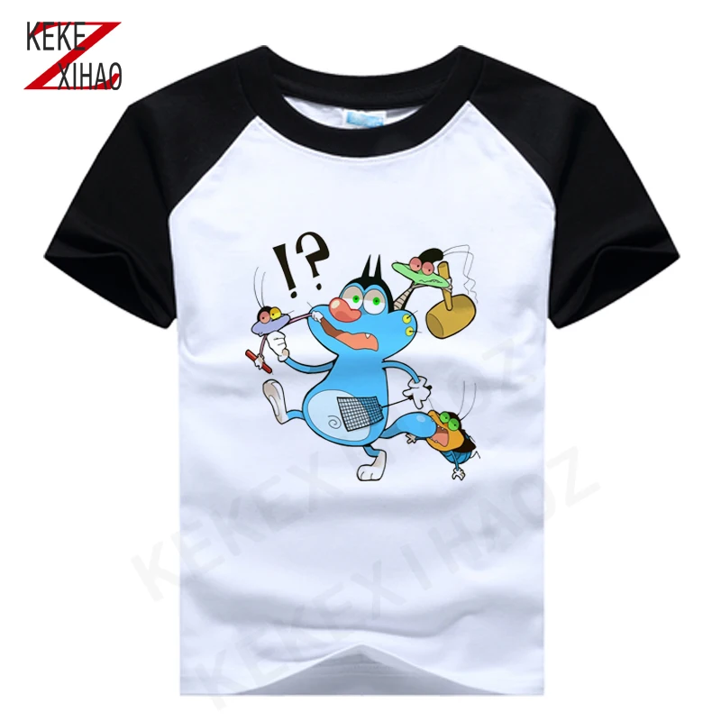 

New Short Sleeve T-shirt For Boys Oggy And Cockroaches Summer T-shirt For Boys And Girls Short Sleeve T-shirt 2020 Summer
