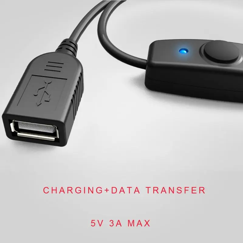 Удлинительный шнур USB 2022 для синхронизации данных 2 0 кабель с переключателем