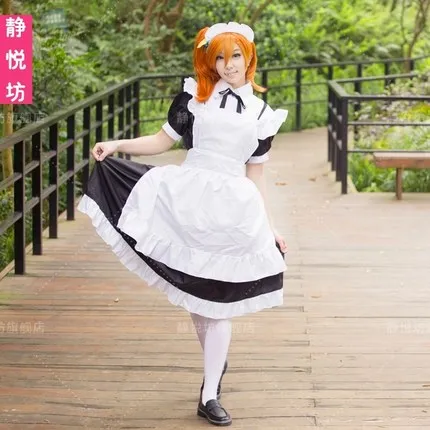 Brdwn LoveLive! Wonder Zone женский минами Котори тодзо Нозоми Hoshizora Рин Костюм Горничной для косплея фартук платье