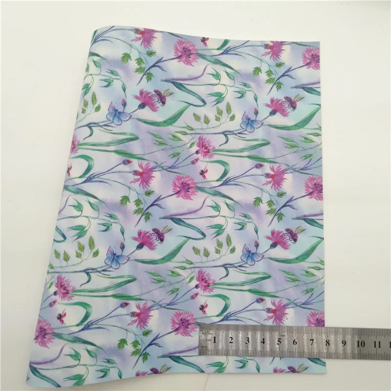 4 шт./компл. синяя кружевная блестящая виниловая ткань сочетающаяся с цветочным