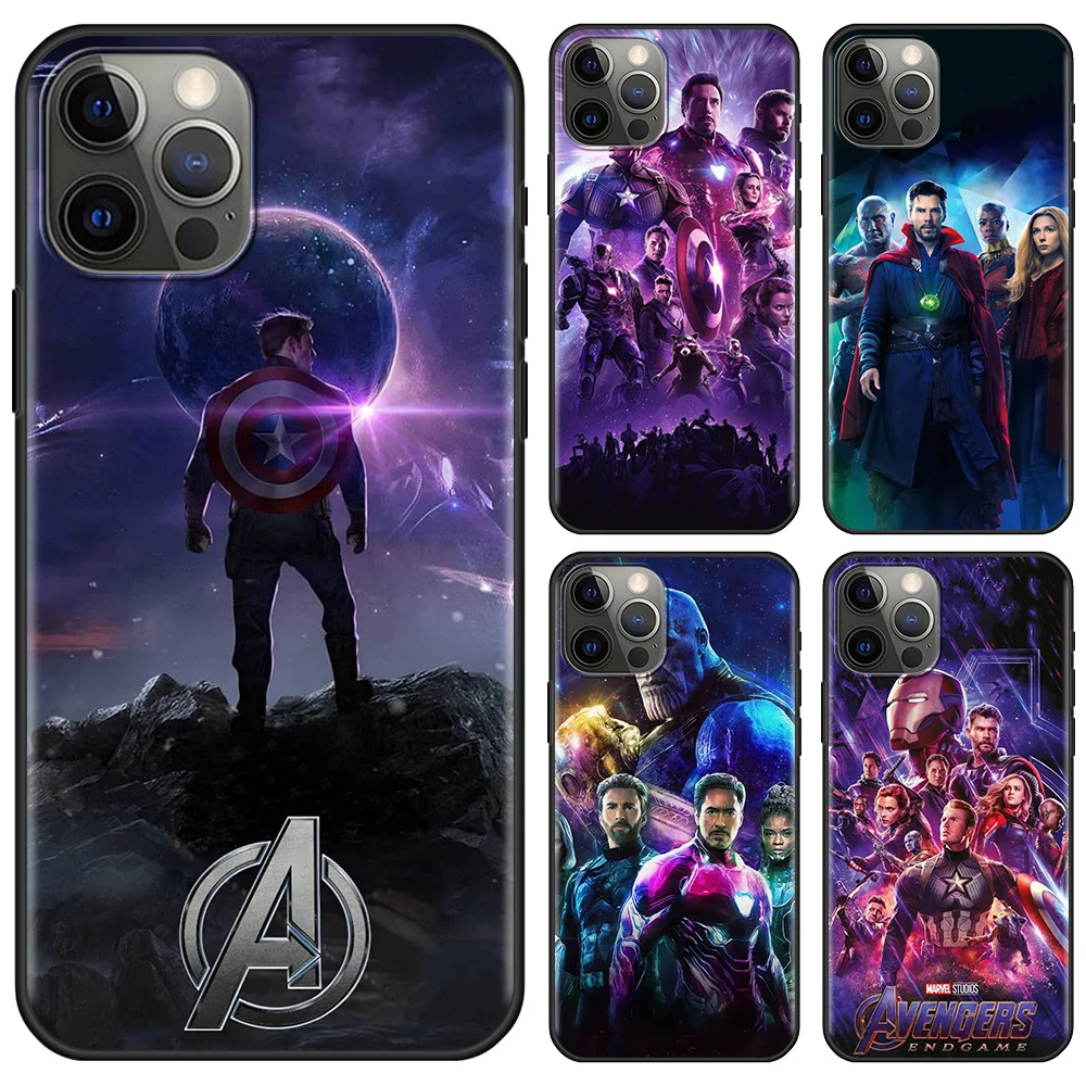 

Phone Case For iPhone 12 13 Mini 13 12 11 Pro Max X XR XS Max SE(2020) 6 6S 7 8 Plus 5 5S Silicone Marvel TV Captain America