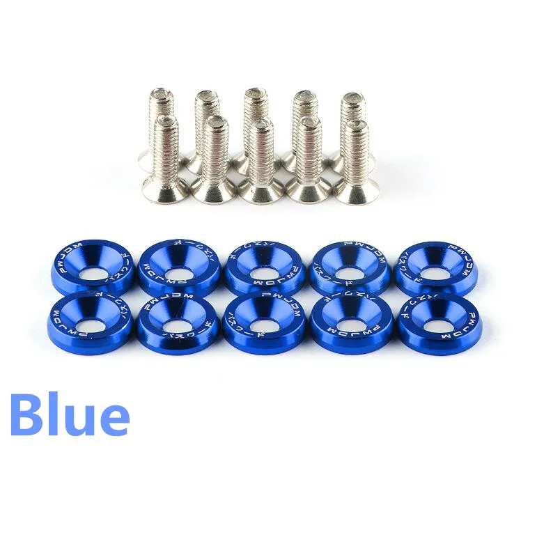 10PCS M6 JDM Car Modified Hex Fasteners Fender Washer styling for Toyota Corolla Avensis Rav4 Yaris Auris Camry Prius Hilux | Автомобили и