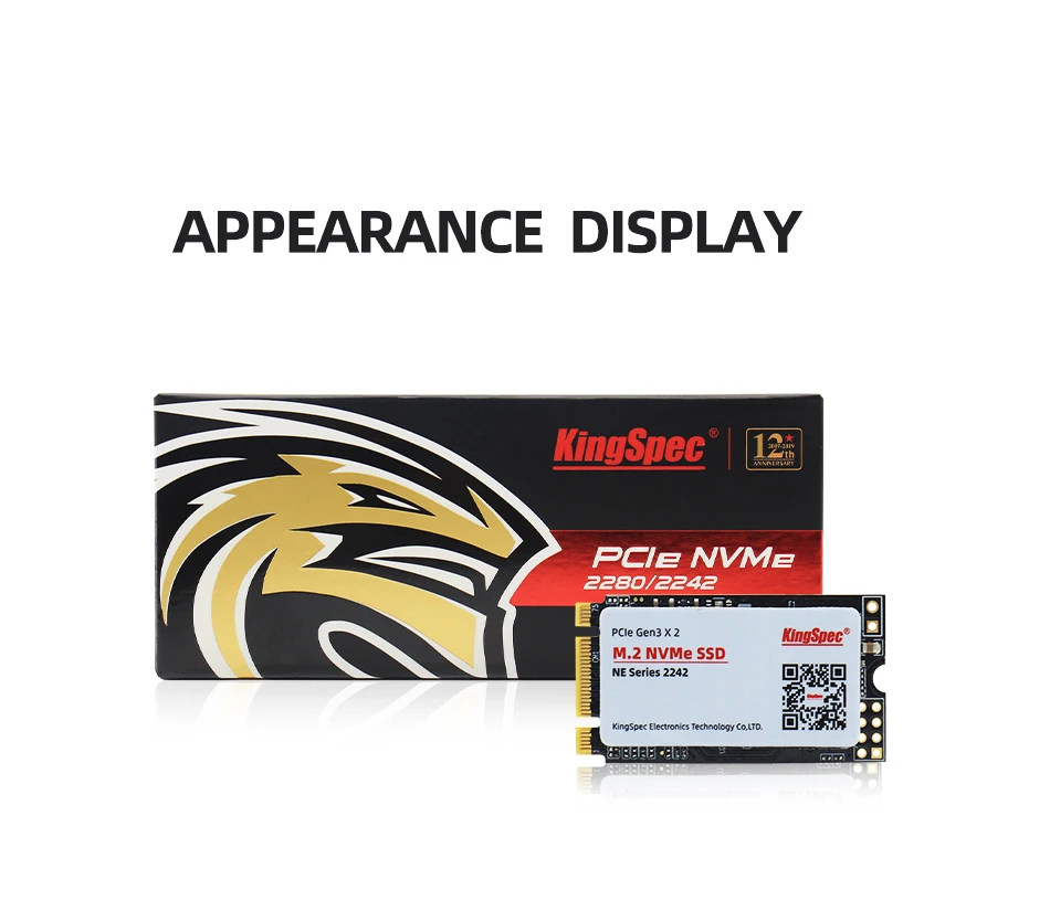 kingspec M.2 SSD PCIe 500gb 512GB 22*42mm hard drive m2 pcie NVMe Internal Hard DriveFor T480/T470P/T580/L570/P52S/X280/T570
