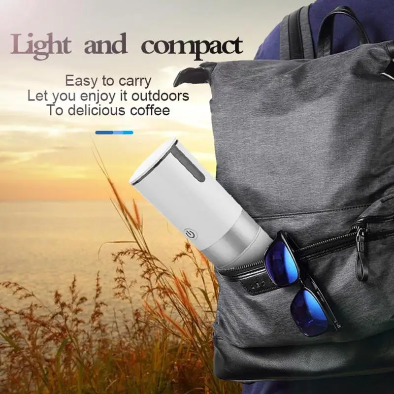 Маленький ручной для путешествий кофеварка эспрессо домашний кофе блендер USB и 2