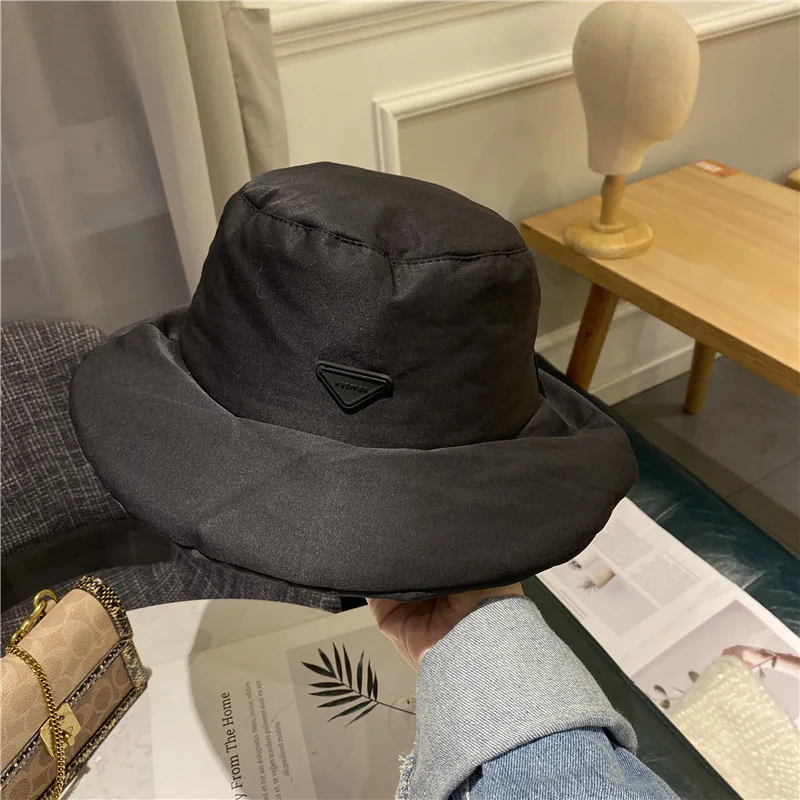 

Japanese Thickened hat high quality autumn and winter fisherman's hat Korean version women's warm and versatile small brim basin