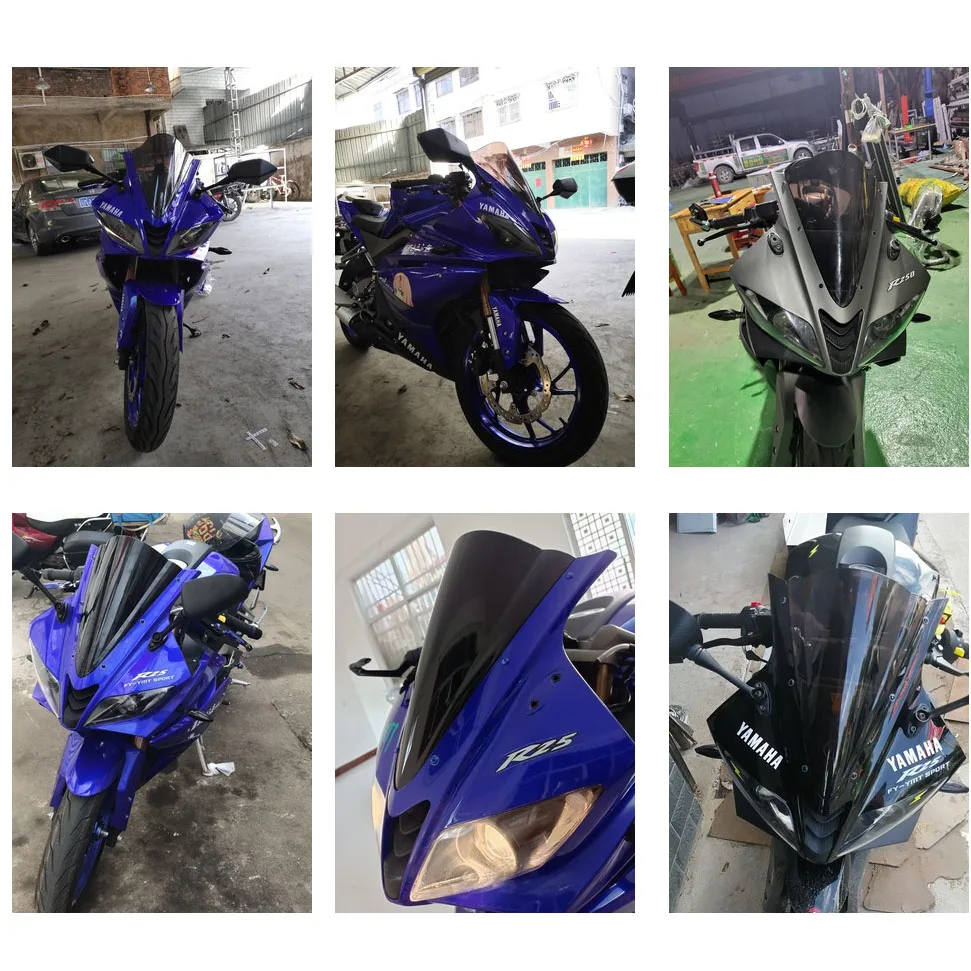 Ветровое стекло для Yamaha YZF R125 ветровое дымовой иридий 2008 2009 2010 2011 2012 2014 2013 2015 2016 2017