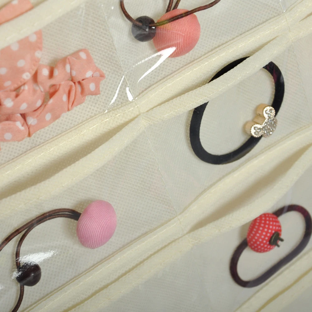

80 Pockets Double Sided Multi-layer Holder Hanging Jewelry Display Earrings Necklace Display Organizer Storage Bag Dropshipping