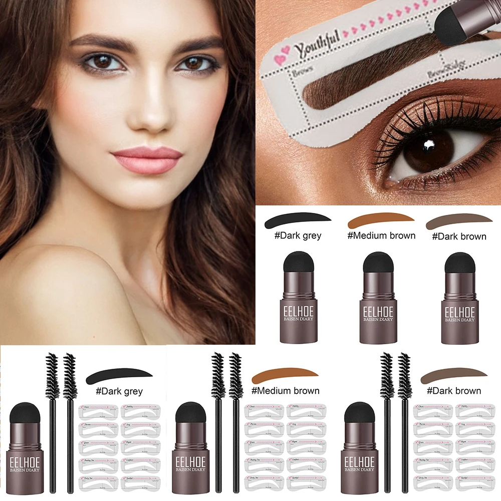 

Stencils One Step Brow Stamp Shaping Kit Eyebrow- Stamp Shaping -Makeup Set