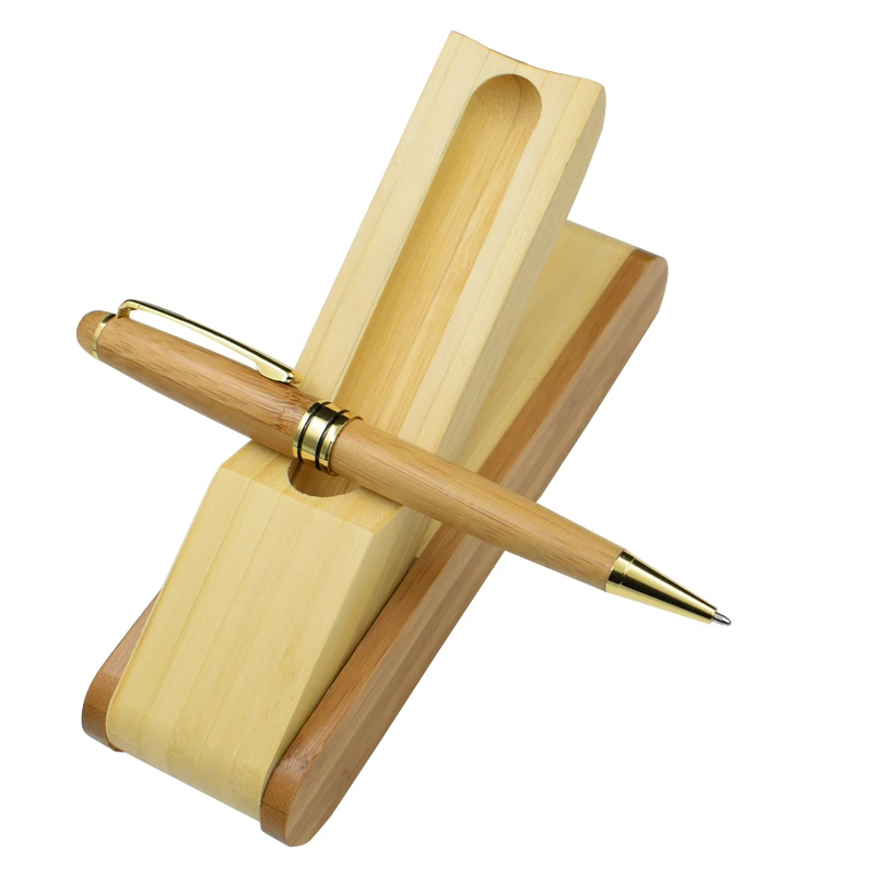 Набор бамбуковых ручек с чехлом и аксессуарами для письма канцелярские