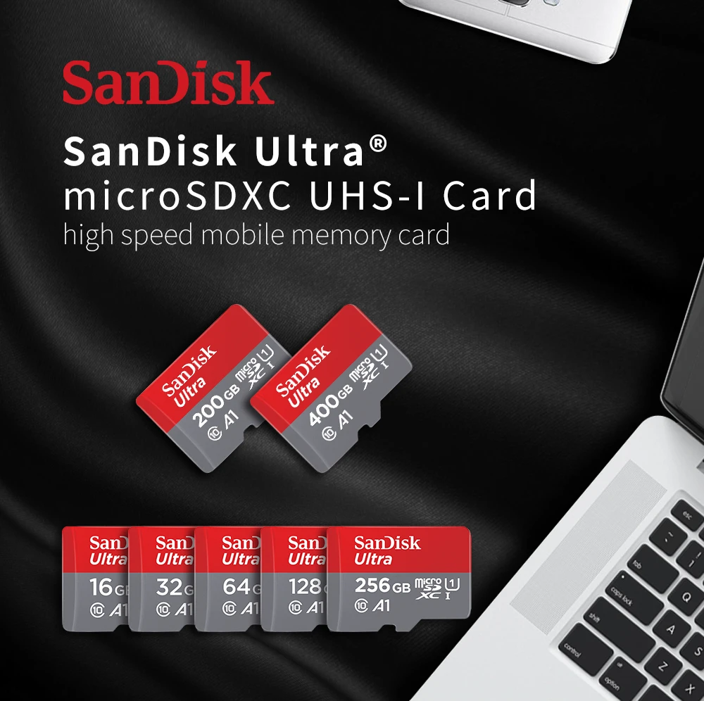 Карта памяти Sandisk Micro SD TF класс 10 128 256 64 32 ГБ | Компьютеры и офис