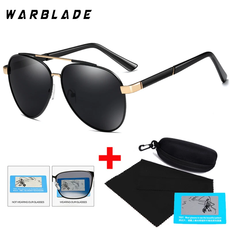 

Солнцезащитные очки-авиаторы WarBLade поляризационные UV400 для мужчин и женщин, металлические солнечные аксессуары для вождения, с защитой от ультрафиолета