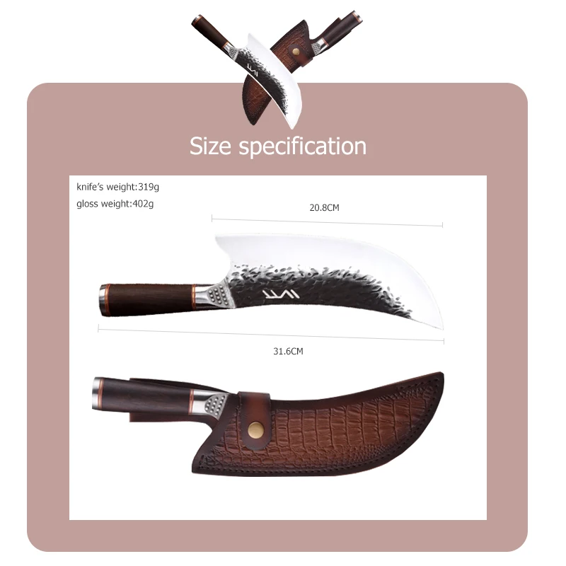 Китайские кухонные ножи мясника кухонный нож ручной работы из нержавеющей стали