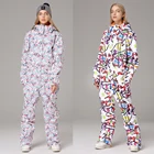 Комбинезон женский зимний, с капюшоном, водонепроницаемый, 2021