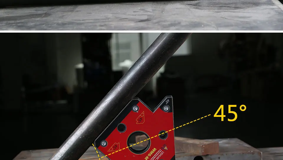 Две шт/упаковка стрелка Магнитный Сварочный позиционер сварочный кронштейн NdFeB сварочный зажим маленький размер WM6-S