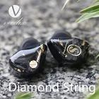 Veedix Diamond String Knowles, сбалансированная арматура, DLC динамический 4BA + DD Hifi музыкальный монитор, аудиофил, 2 контакта, 0,78 мм, наушники FH7 SA6