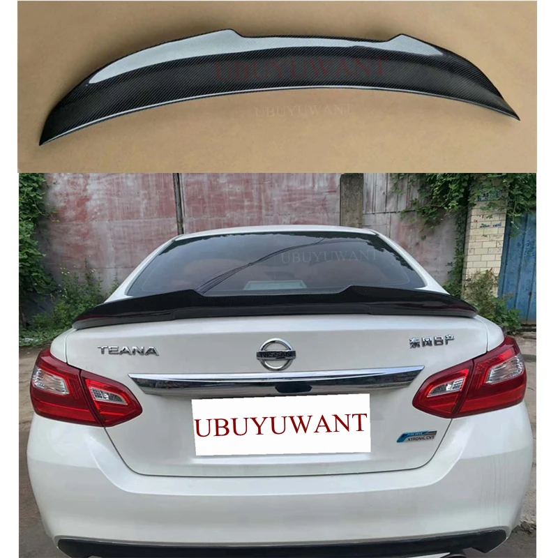 Авто багажник задний спойлер для Nissan Teana Altima 2013 2018 ABS пластик/углеродное волокно