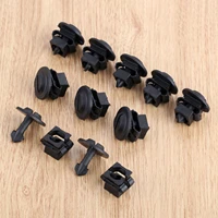 10set auto fastener clips under engine cover undertray fitting clip set fit for audi a4 a6 for volkswagen black