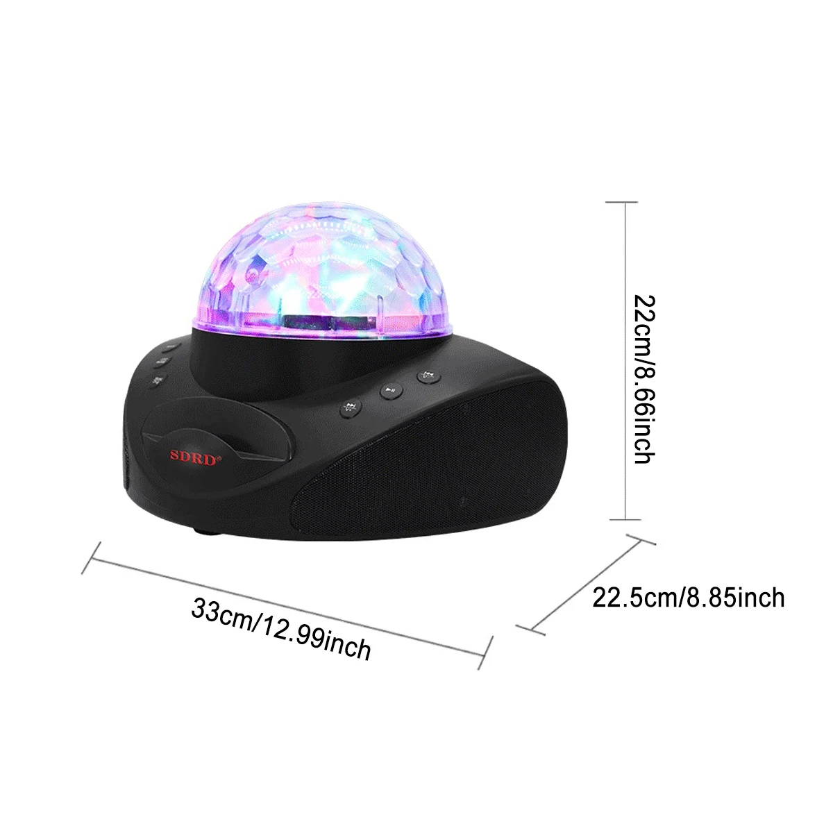 

Wireless Audio Karaoke Microphone Professional bluetooth Speaker Amplifier 2PCS Microphones For Home Party Disco Light