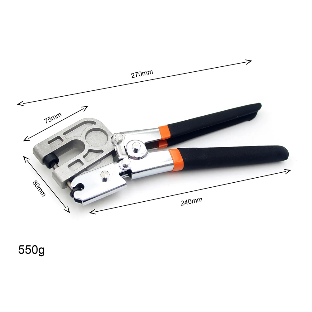 Sturdy Single-handed Keel Clip Non-Slip Ceiling Mounting Riveting Clamp Stud Crimper Punching Drilling Pliers for Wood Work | Инструменты