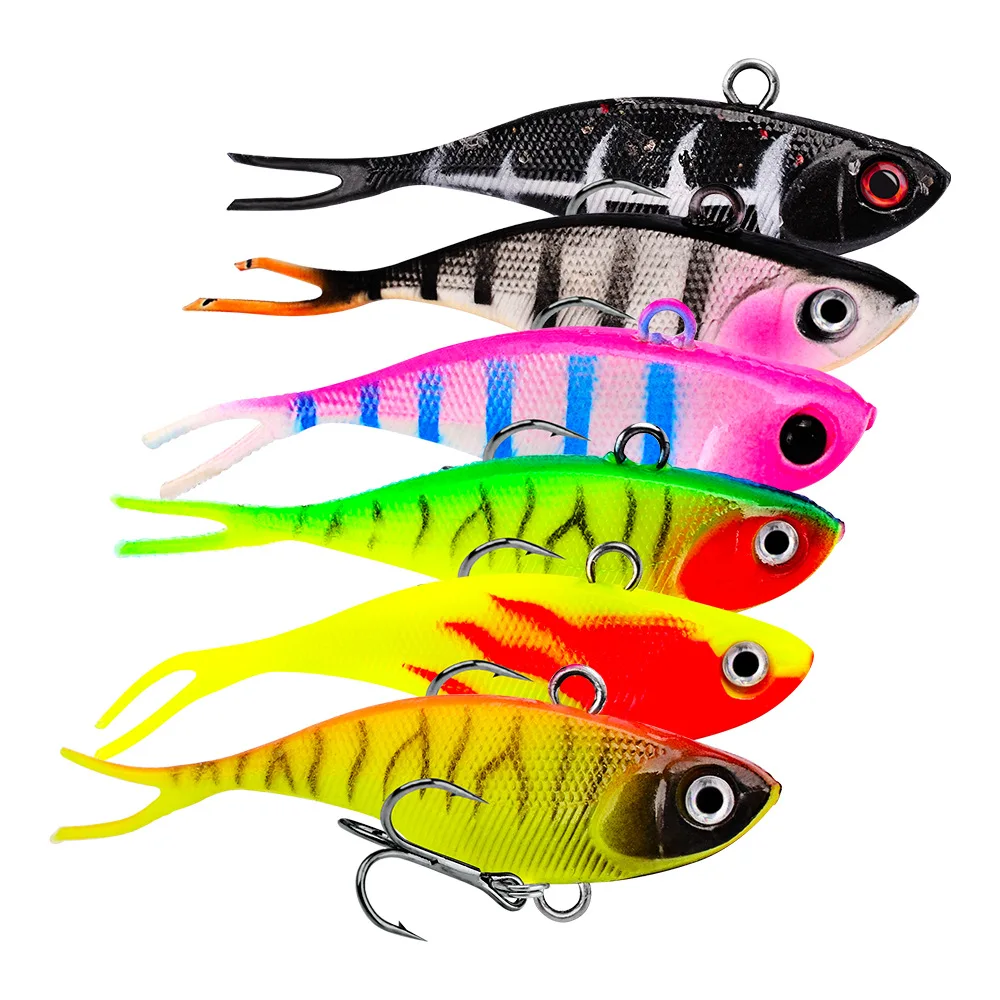 

1 Pieces Soft Fishing Lure Wobbler Swimbait Silicone Isca Artificial Bait Carp Fishing Lead Jig Fish Pesca 6.8cm 9g