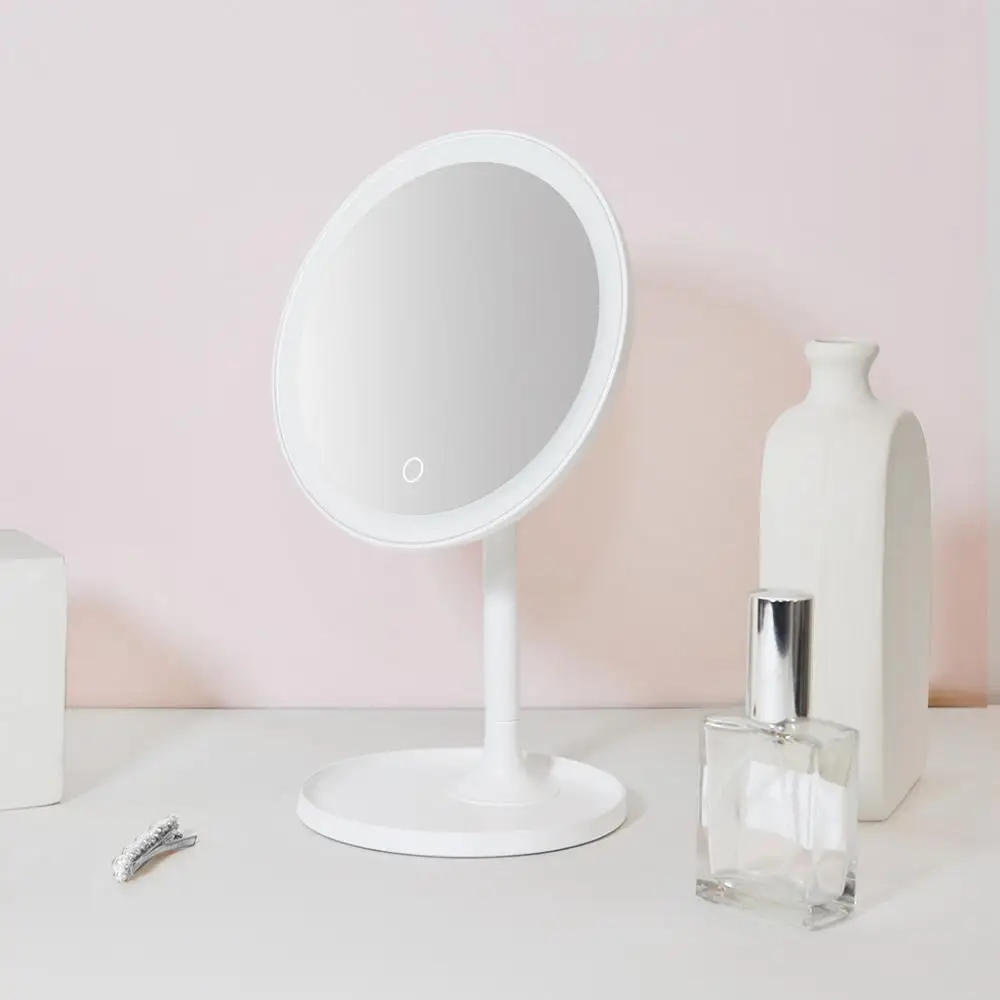 Зеркало для макияжа Xiaomi Youpin DOCO HD одностороннее круглое зеркало дневного света с