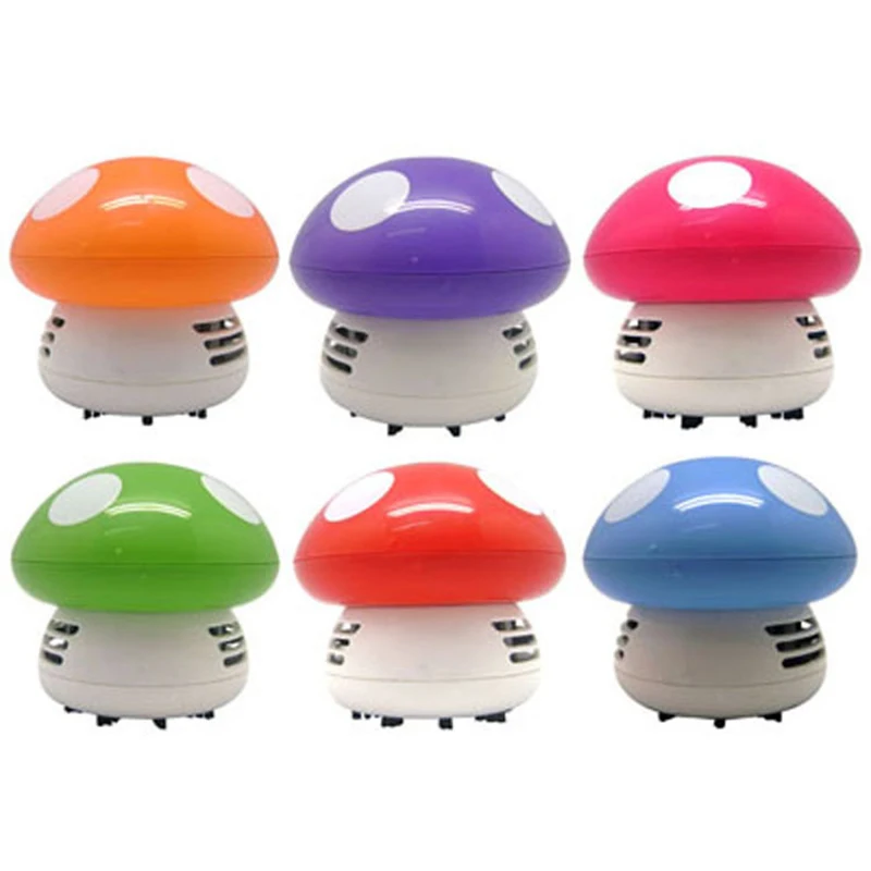 

Portable Cute Mini Mushroom Corner Desk Table Dust Vacuum Cleaner Sweeper BDF99