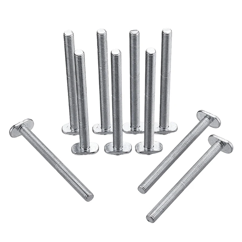 

5Pcs M8X100Mm T-Nut Sliding Silver Screws for 30 Series Miter Track