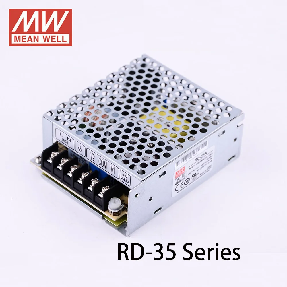 

Mean Well RD-35A 5V 12V RD-35B 5V 24V RD-3513 +13.5V -13.5V 35W Dual output Switching Power Supply Meanwell SMPS 88-264VAC To DC