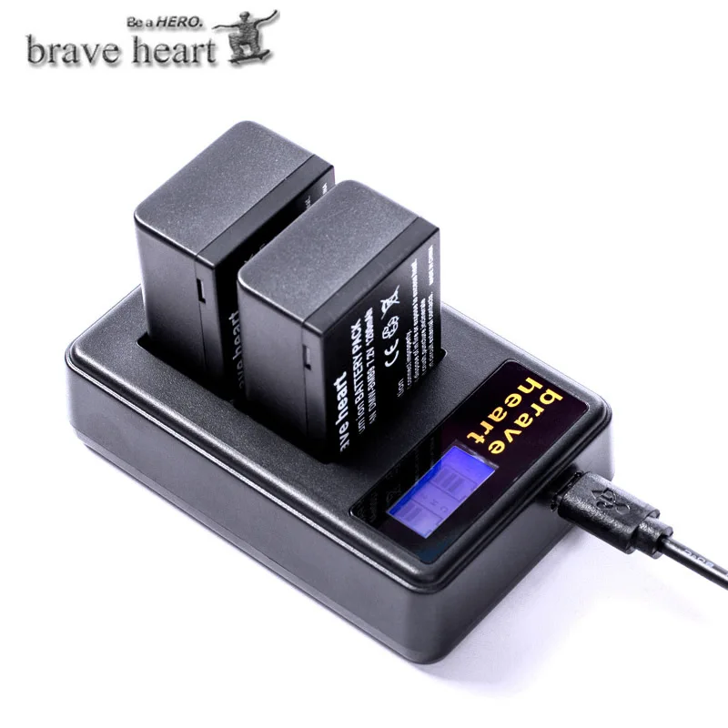 

2pcs DMW-BMB9 DMW-BMB9E DMW BMB9 Battery +LCD Dual Charger for Panasonic Lumix DMC FZ40K FZ45K FZ47K FZ48K FZ60 FZ70 FZ100 FZ150