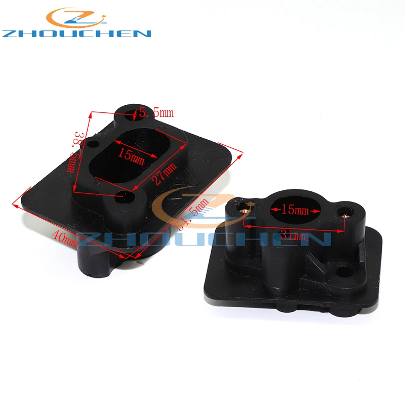 Прокладки впускного коллектора для мопеда 33cc 43cc 49cc кошачий глаз | Автомобили и