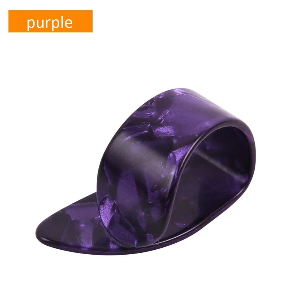 Purple 7 шт. палец для большого пальца гитары медиатор целлулоида медиатор для большого пальца для акустической электрической гитары ra Толщина 1,2 мм - Цвет: Purple