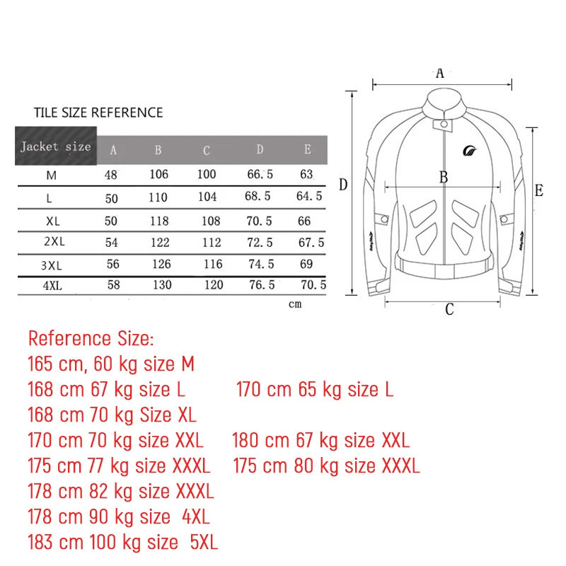 

5XL Large Size Motorcycle Riding Jacket Summer Racing Protector Motorcyclist Rider Biker Unisex Reflective Waterproof Jackets