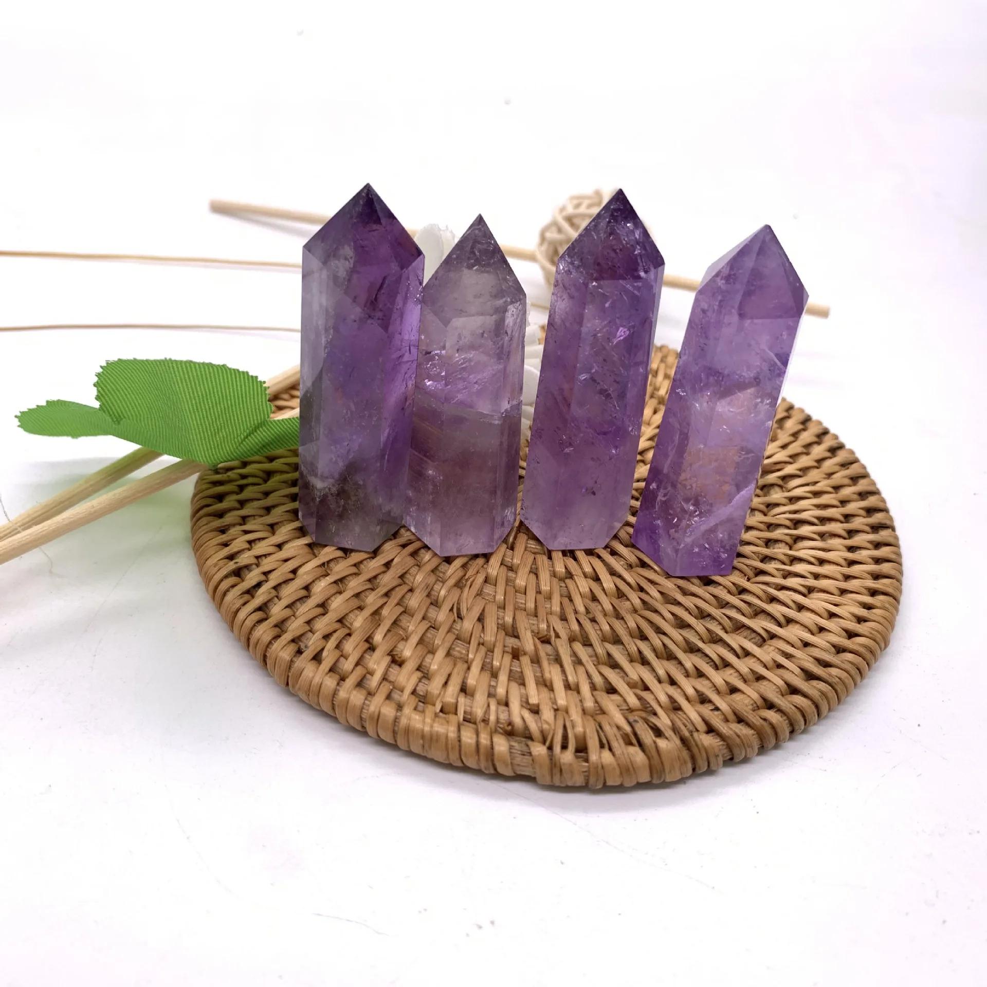 

1PC Natural Ametrine Quartz Crystal Point Wand Double Terminated Reiki Healing natural stones and minerals Hexagonal prism