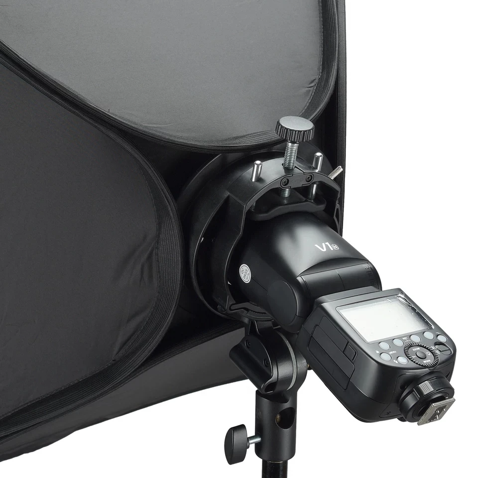 Godox S2 Speedlite вспышки Держатель Кронштейн+ соты Softbox сетка с креплением Bowens для уличной вспышки Godox V1 TT685 V860II TT350 AD200 флэш-памяти