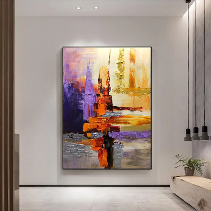 Ручная работа Картина на холсте современная абстрактная большая современное