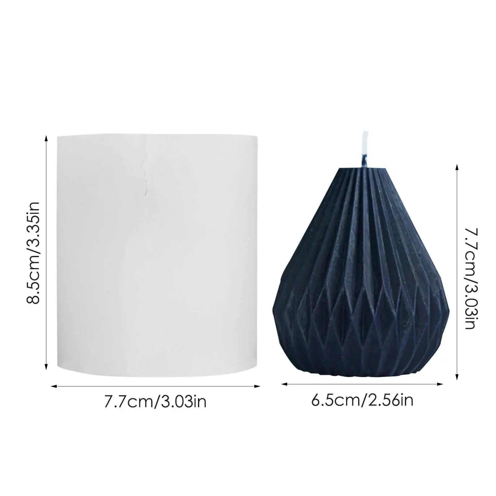 

Pear Shaped Candle Mould DIY Handmade Candle Mold Wax Scented Candle Mould Handmade Aromatherapy Plaster Mold Soap Craft Tools