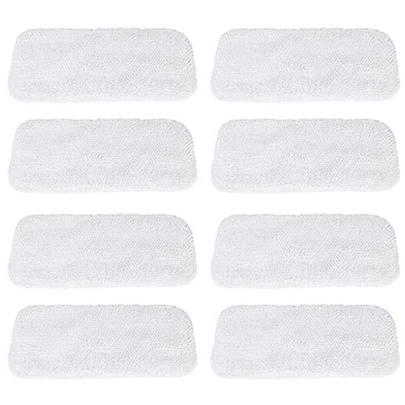 

8 Pack Replacement Pads for Sienna Luna Cleaning Cloth Pads for Steamer Head SSM-3006 Washable Microfiber Mop Pads