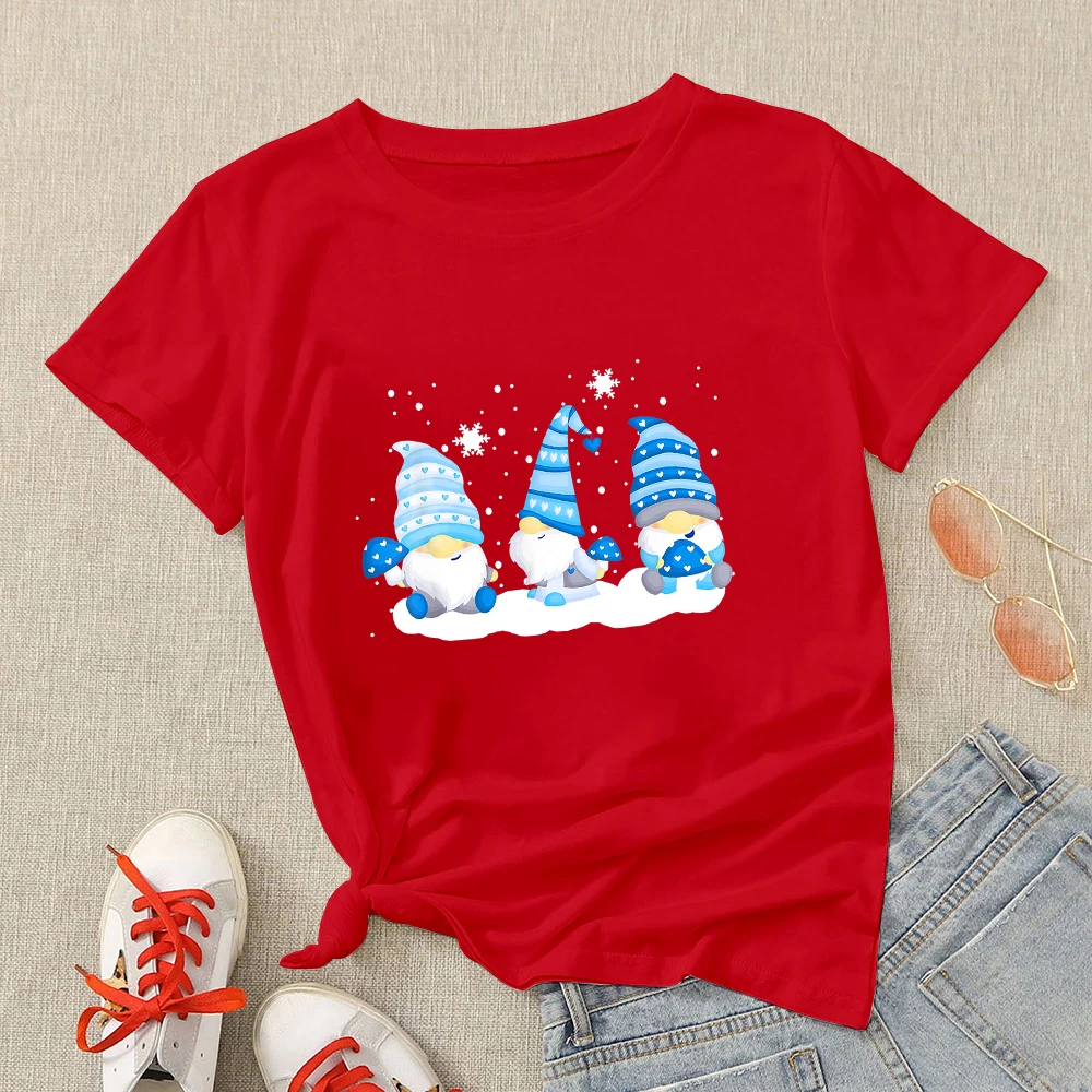 Рождественская модная футболка Ulzzang американская одежда повседневная женская