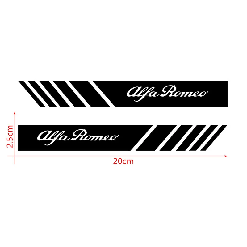 2шт. новая наклейка для украшения заднего вида зеркала автомобиля с полосатым декором для Seat Ibiza 6J 6L FR Ateca Altea XL Leon 2 Leon Alhambra on.