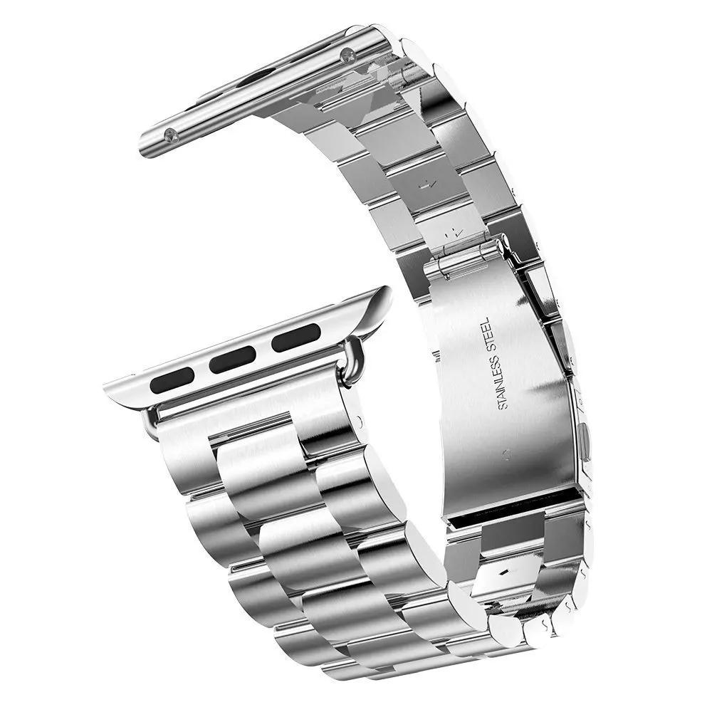 

High Quality Link buckle 316L Stainless Steel Watchband Bracelet Replacement Strap For Apple Watch 38/42/40/44mm Series 5 4 3 2