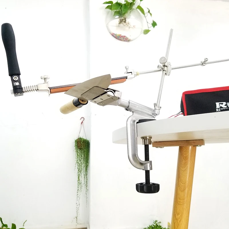 2020 нож shapener Профессиональная кухонная точилка 360 железная сталь угол со стальным