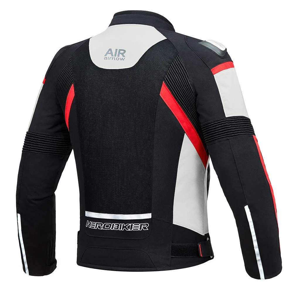 

HEROBIKER Summer Motorcycle Jacket Men Breathable Mesh jaqueta Chaqueta Moto Jacket Motocross Riding Jacket Motorbike Protection