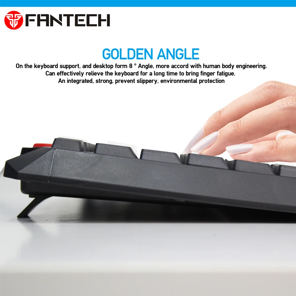Fantech K210 многофункциональная клавиатура 114 ключей английская проводная USB Keybord для ежедневного использования офисный Keybord