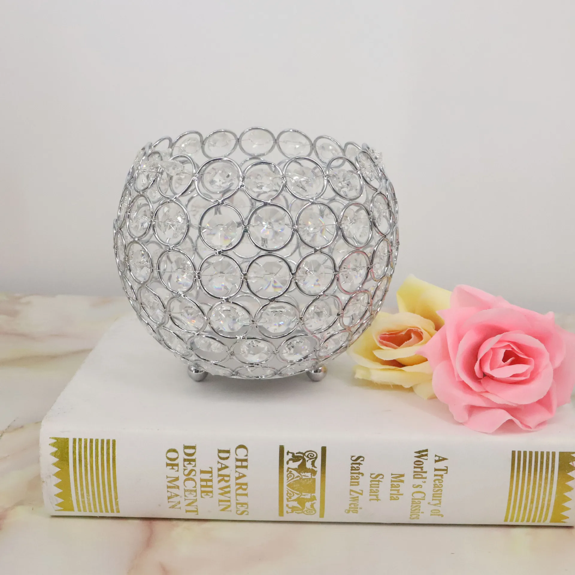 Хрустальный стол для свадебной вечеринки Tealight Votive подсвечник отеля бара
