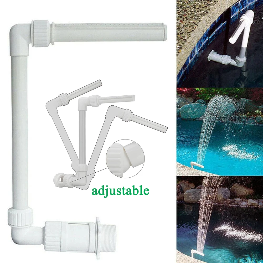 

Swimming Pool Fountain Waterfall Above In-Ground Pool Cooling Spray for Outdoor Garden High Pressure Jet Fountain Attachment