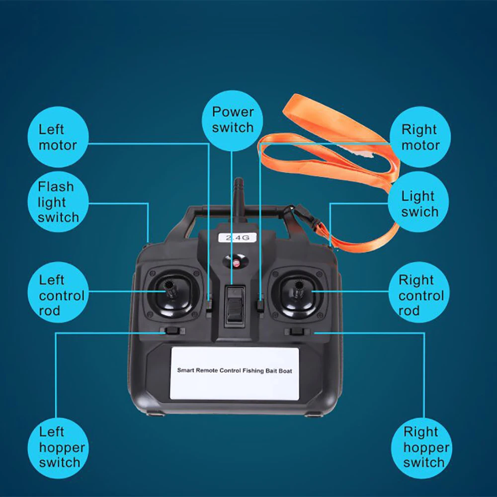 

Fishing Tools Smart RC Bait Boat Toys Double Motor Fish Finder Detector Ship Boat Remote Control 500M Fishing Boats Speedboat